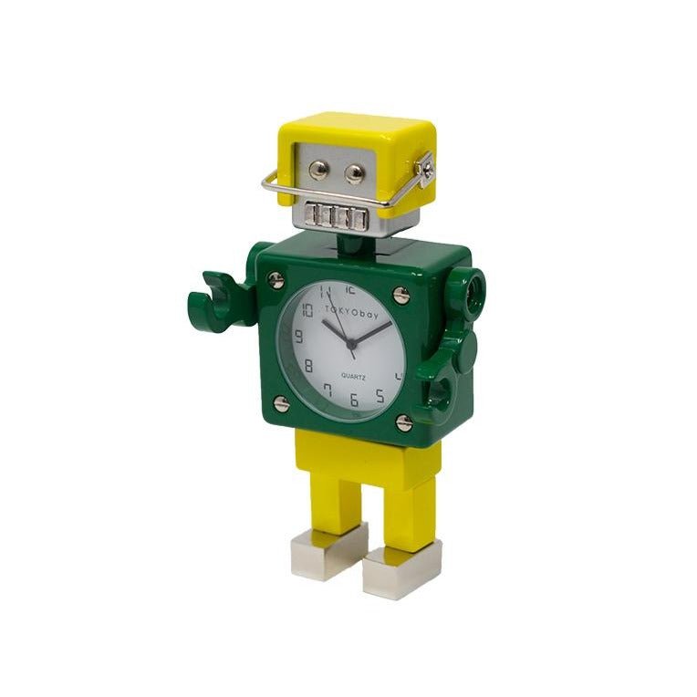 Football Robot Clock - Green/Yellow - Tokyobay