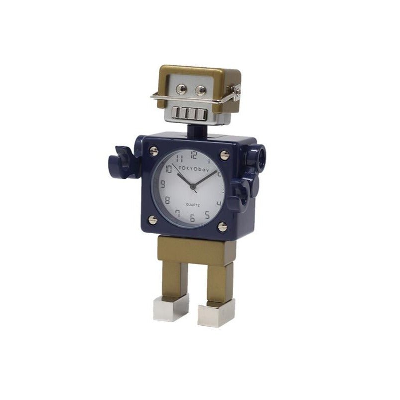 Football Robot Clock - Navy/Gold - Tokyobay