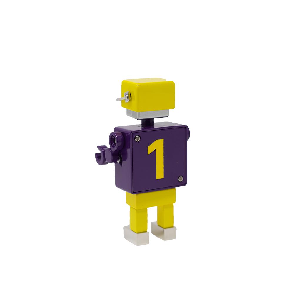 Football Robot Clock - Purple/Yellow - Tokyobay