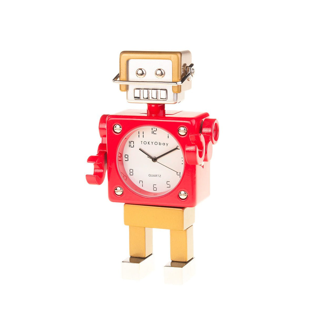 Football Robot Clock - Red/Gold - Tokyobay
