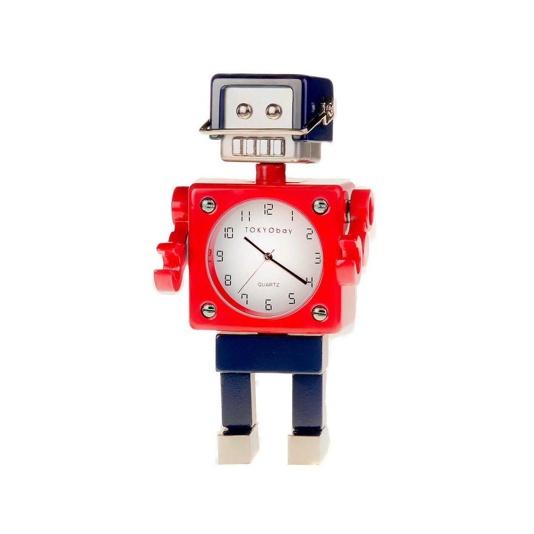 Football Robot Clock - Red/Navy - Tokyobay