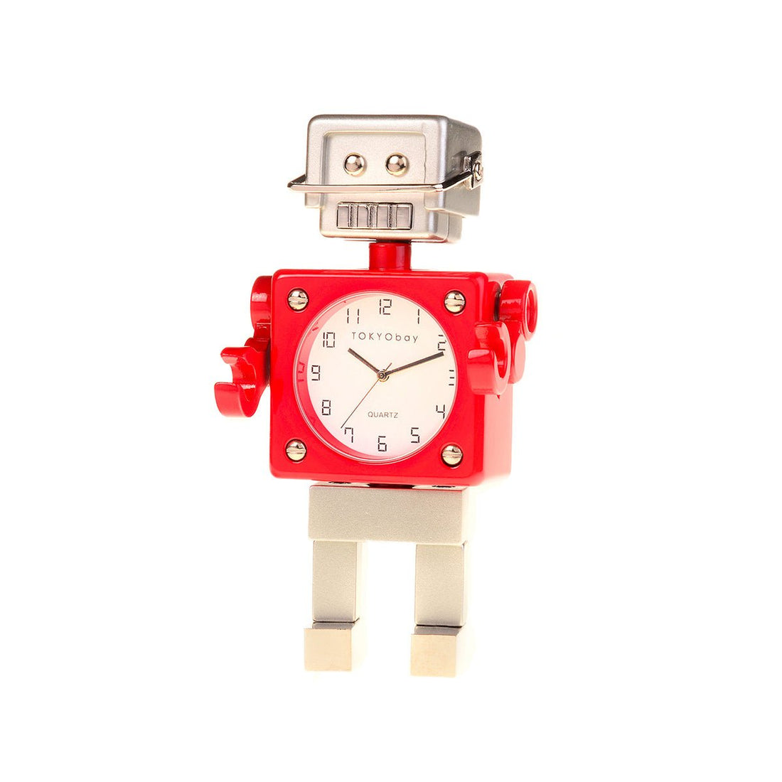 Football Robot Clock - Red/Silver - Tokyobay