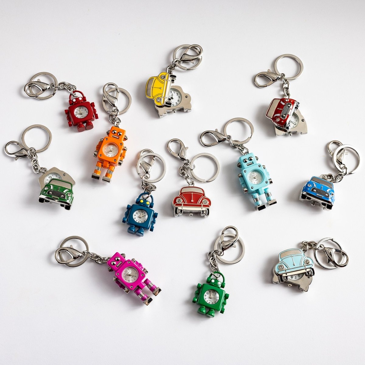 DJ Robot Charm Clock | Red - Tokyobay