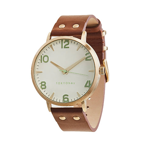 Taurus Brown Leather Wrist Watch