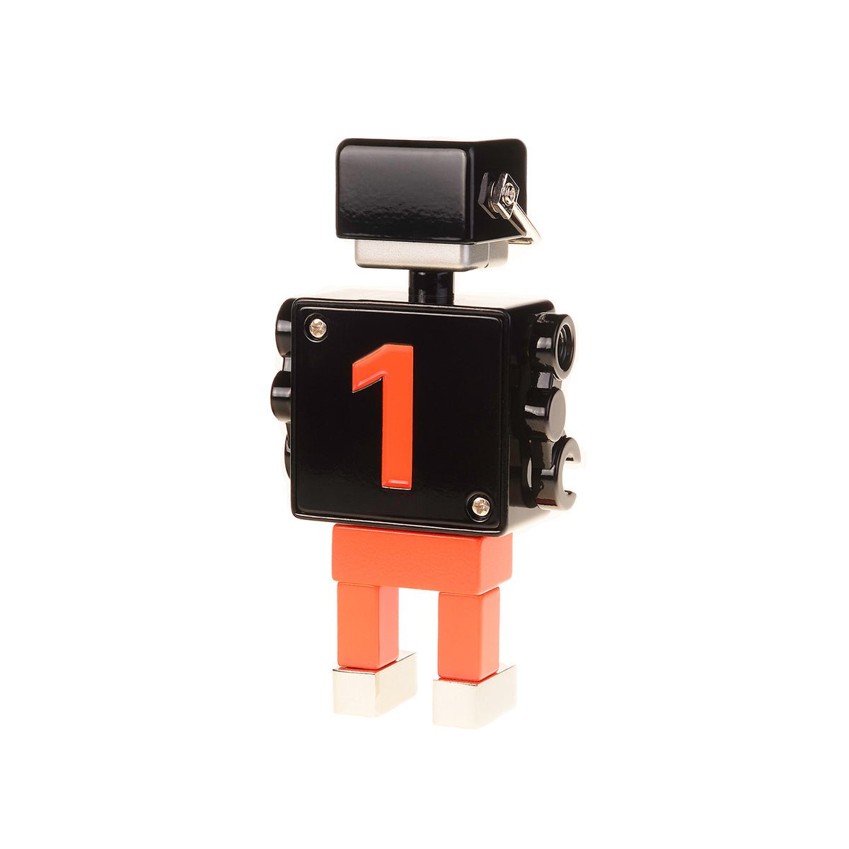 Football Robot Clock - Black/Orange - Tokyobay