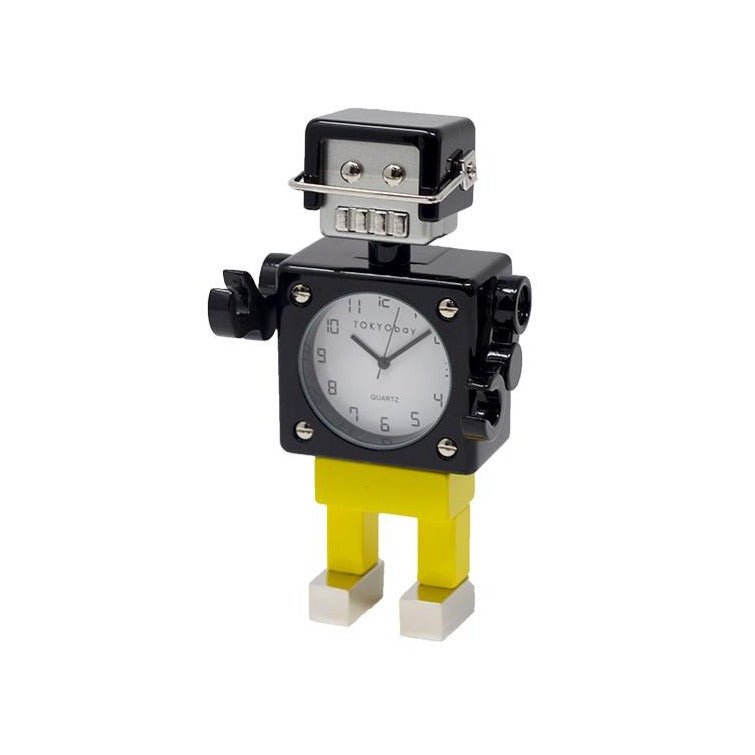 Football Robot Clock - Black/Yellow - Tokyobay