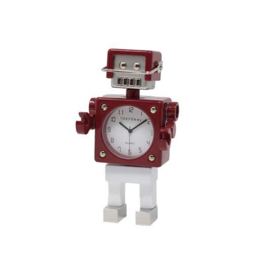 Football Robot Clock - Maroon/White - Tokyobay