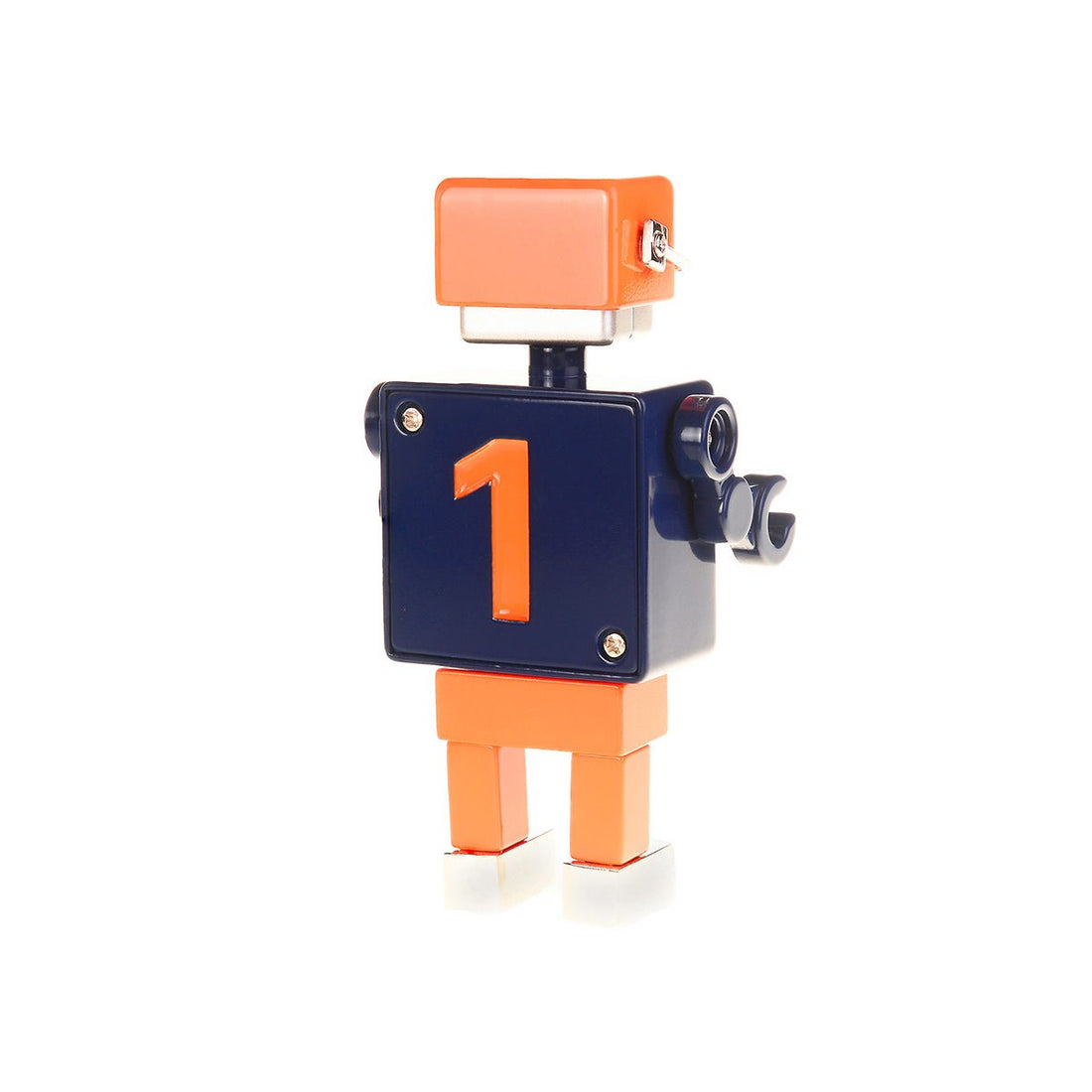 Football Robot Clock - Navy/Orange - Tokyobay