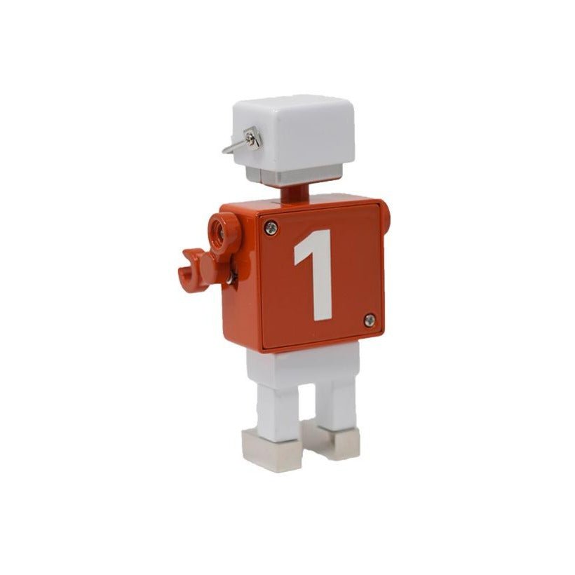 Football Robot Clock - Orange/White - Tokyobay