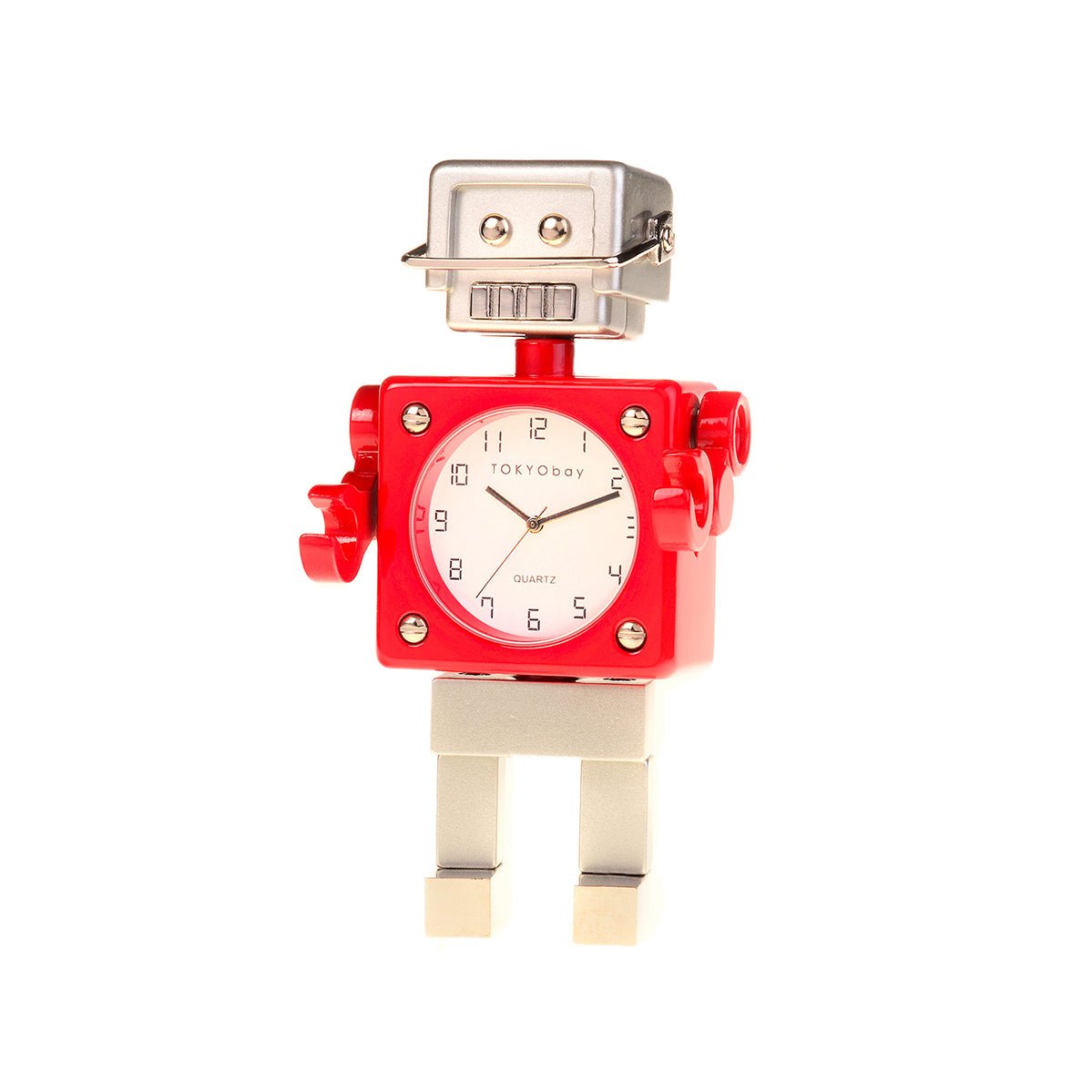 Football Robot Clock - Red/Silver - Tokyobay